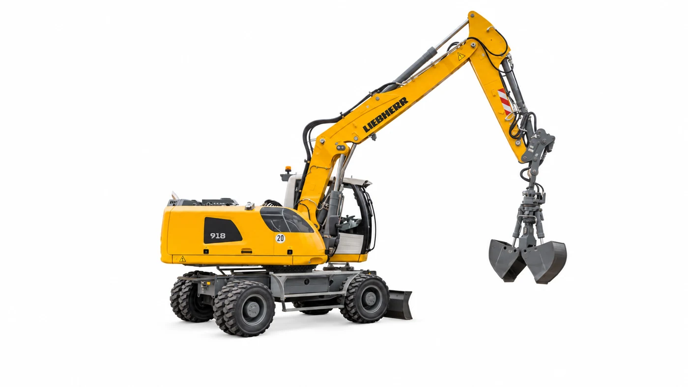 Liebherr wheeled excavators — illustrative catalog reference