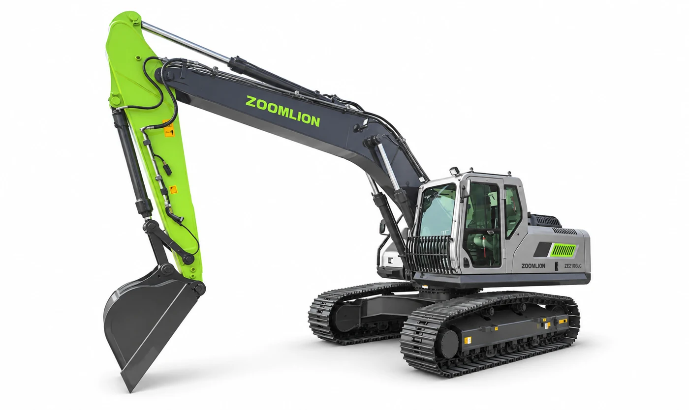 Zoomlion excavators — illustrative catalog reference